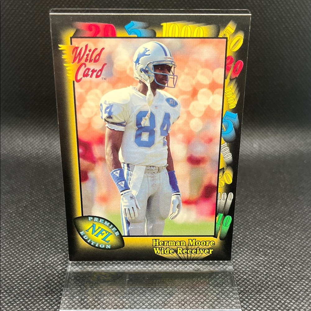 Wild Card Herman Moore NFL Football Trading Card
